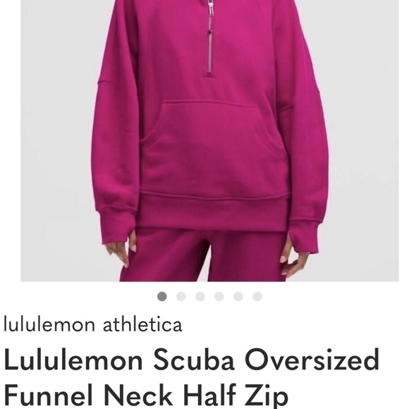 Lululemon Scuba Oversized Funnel neck half zip Women's XS/S - Picture 1 of 8